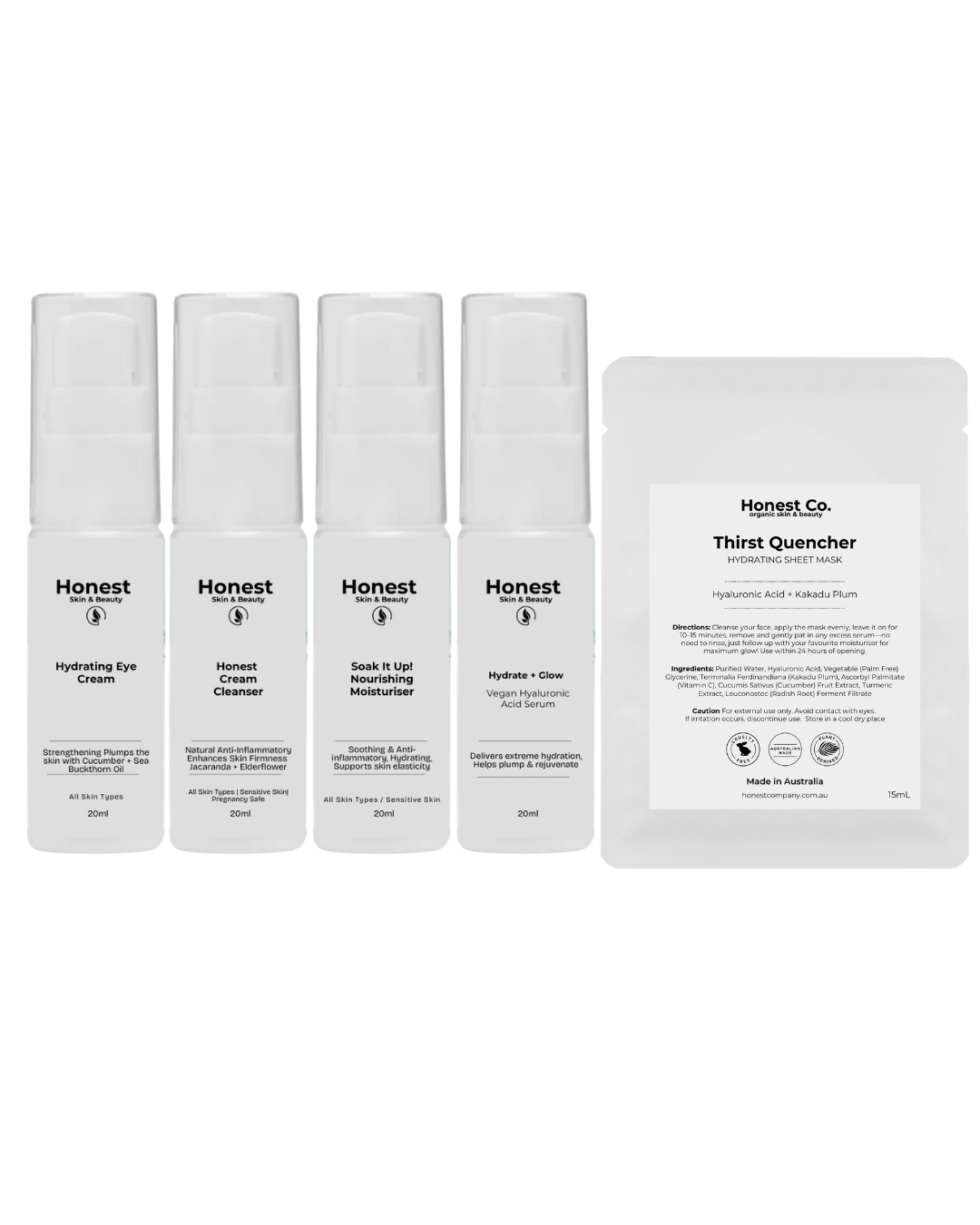 Travel Essentials Pack Honest Skin and Beauty