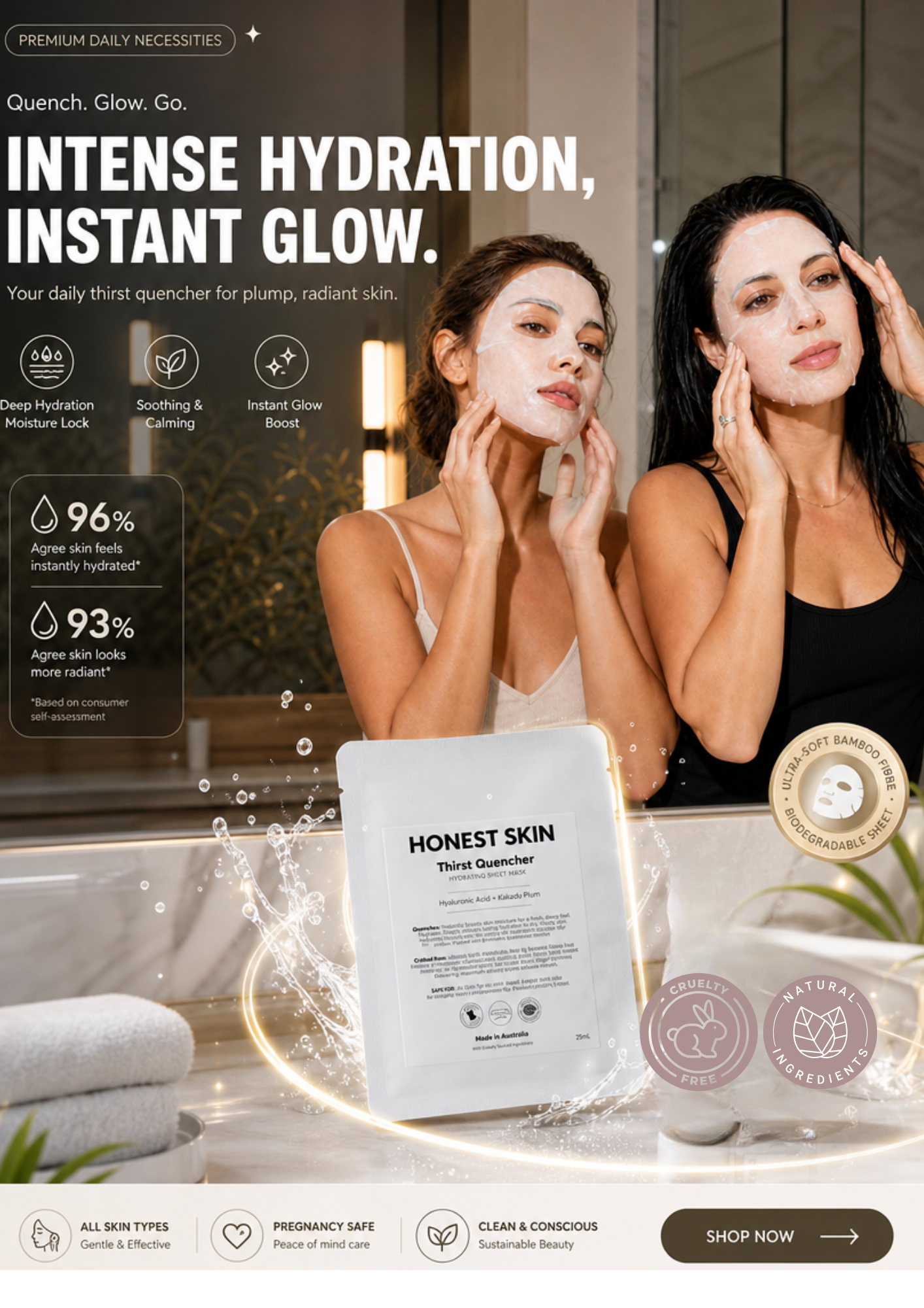 Thirst Quencher Hydrating Bamboo Sheet Mask