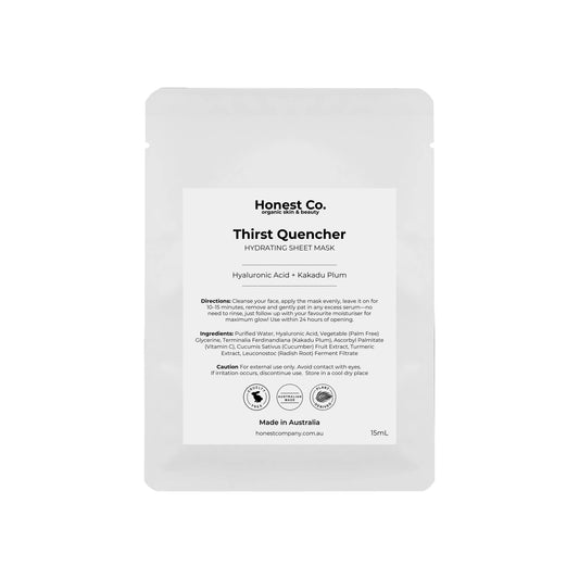Thirst Quencher Hydrating Sheet Mask Honest Co.