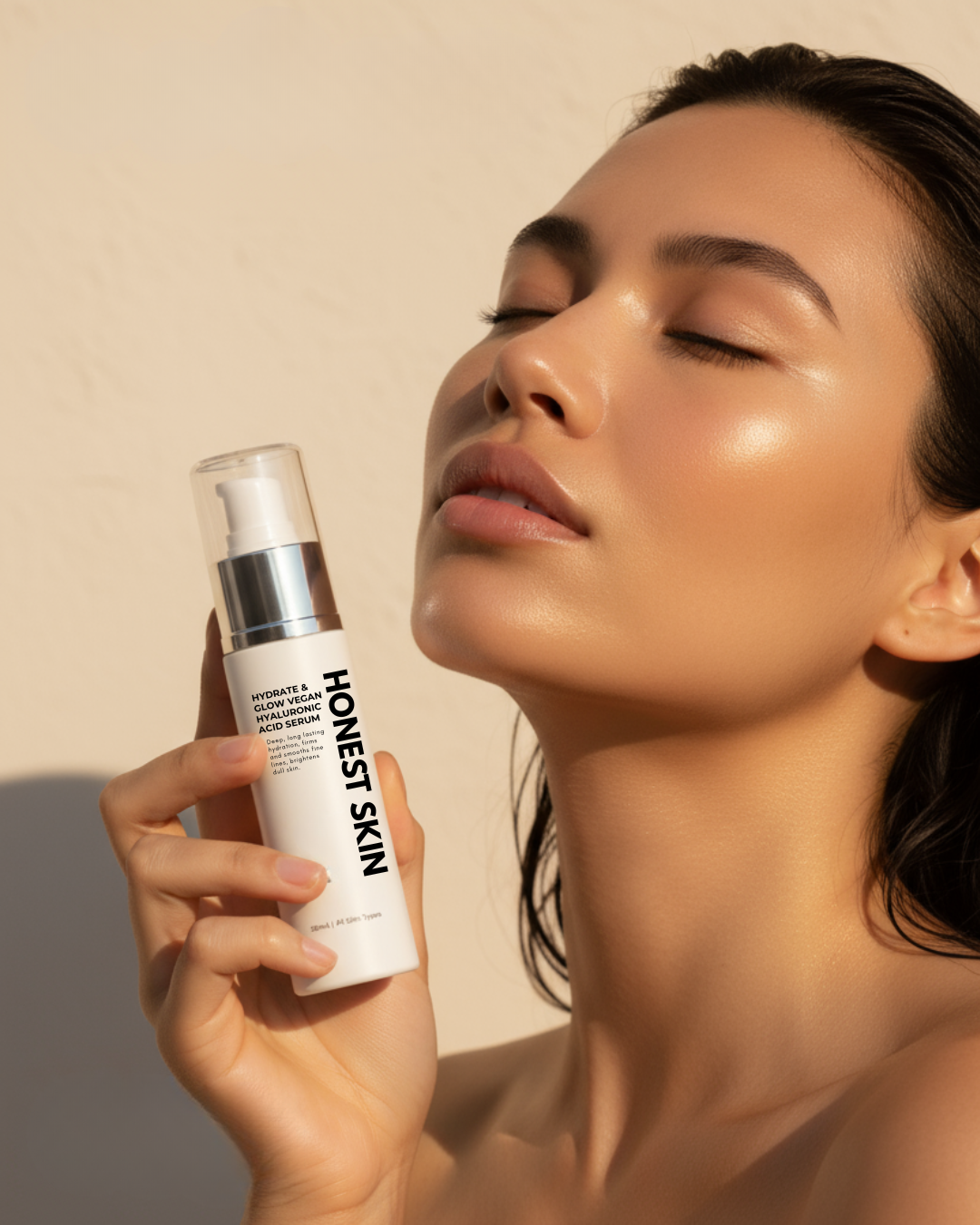 Hydrate + Glow – Vegan Hyaluronic Acid Serum