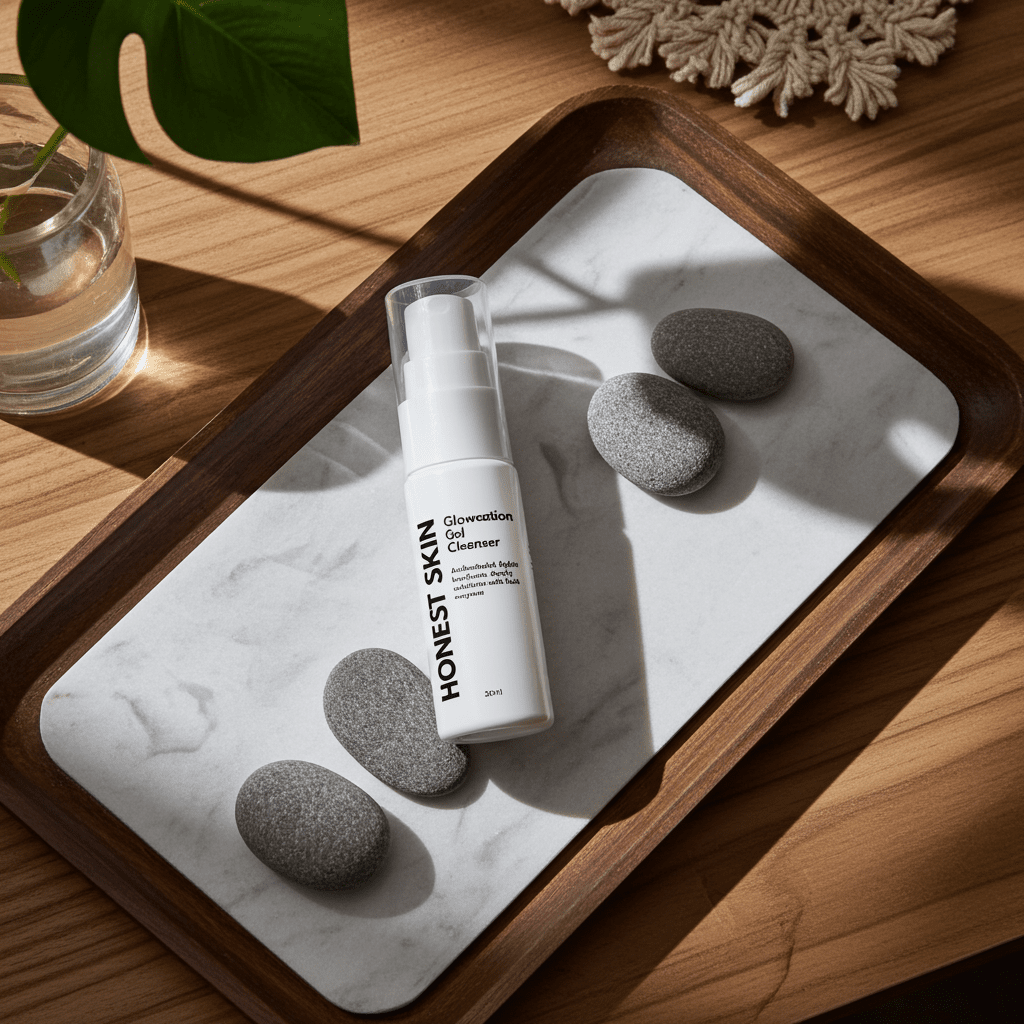 Glowcation Gel Cleanser: Exfoliate & Restore for Acne - Prone Skin - Honest Skin