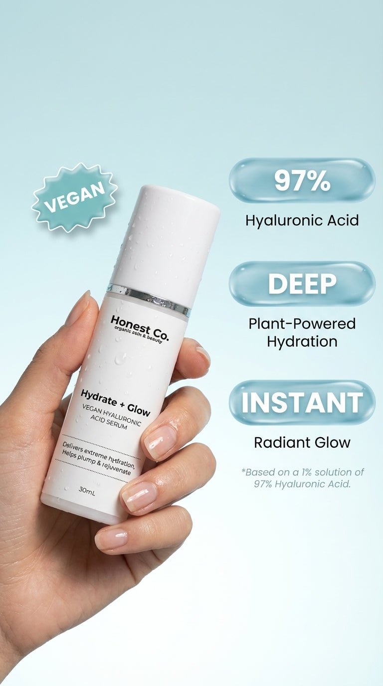 Hydrate + Glow – Vegan Hyaluronic Acid Serum - Honest Skin