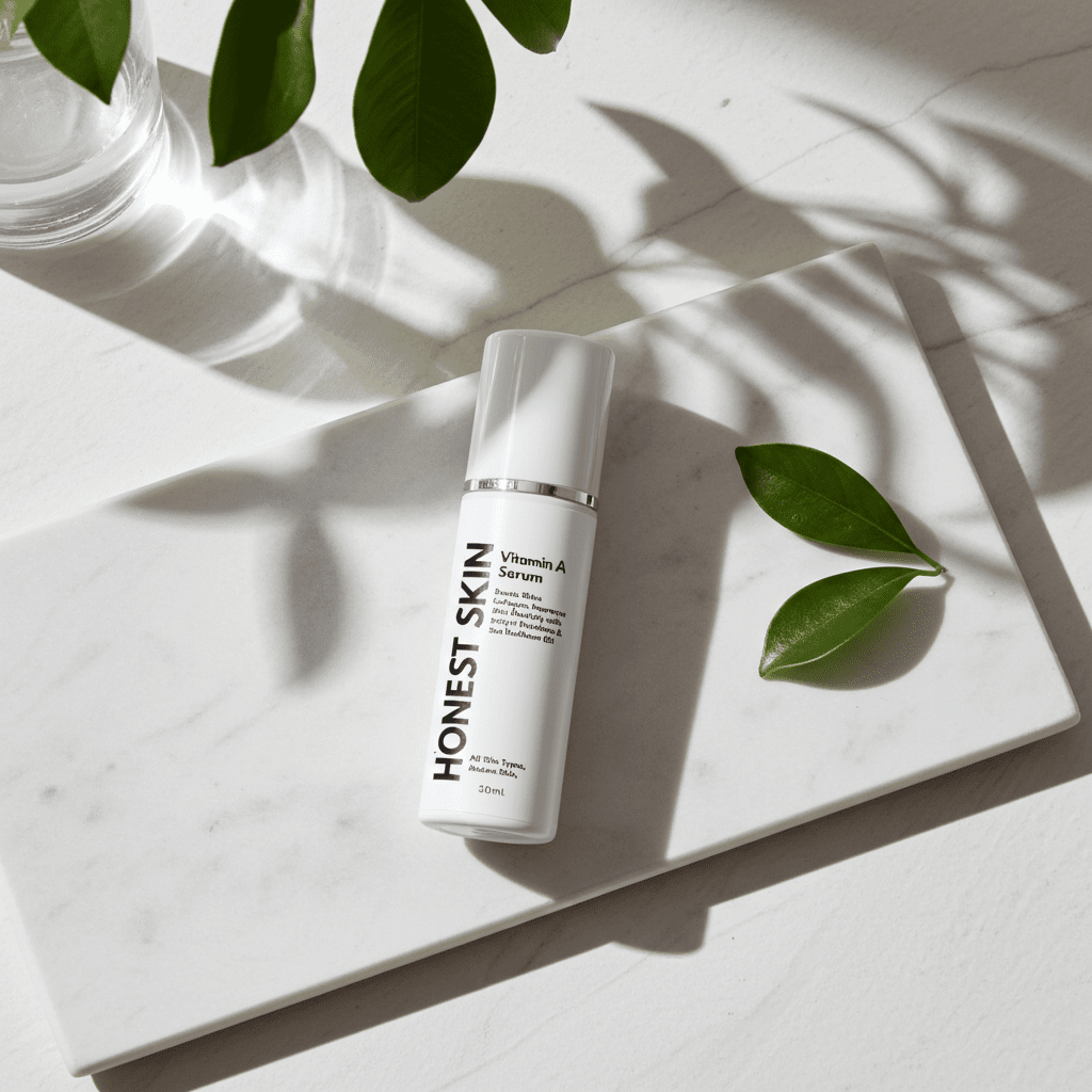 Vegan Vitamin A Serum for Radiant Skin - Vegan - friendly Formula with 1% Retinyl Palmitate - Honest Skin